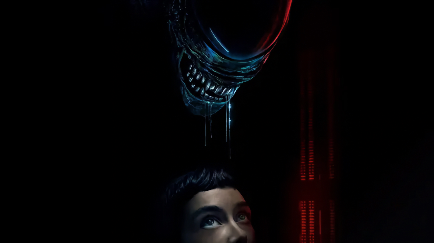 En alien ovanför en kvinnas huvud